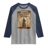Harriet Tubman Newspaper Raglan Shirt Strong Black Woman Leader Gift