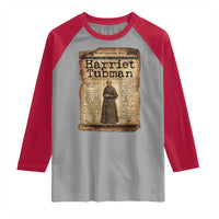 Harriet Tubman Newspaper Raglan Shirt Strong Black Woman Leader Gift
