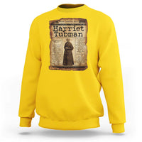 Harriet Tubman Newspaper Sweatshirt Strong Black Woman Leader Gift