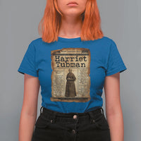 Harriet Tubman Newspaper T Shirt For Women Strong Black Woman Leader Gift