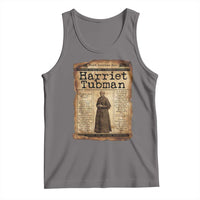 Harriet Tubman Newspaper Tank Top Strong Black Woman Leader Gift