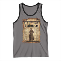 Harriet Tubman Newspaper Tank Top Strong Black Woman Leader Gift