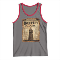 Harriet Tubman Newspaper Tank Top Strong Black Woman Leader Gift