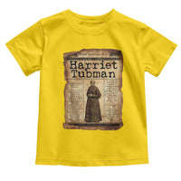 Harriet Tubman Newspaper Toddler T Shirt Strong Black Woman Leader Gift