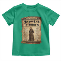 Harriet Tubman Newspaper Toddler T Shirt Strong Black Woman Leader Gift