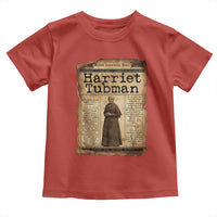 Harriet Tubman Newspaper Toddler T Shirt Strong Black Woman Leader Gift