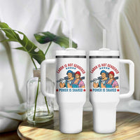 Labor Day Union Strong Feminism Tumbler With Handle Labor Is Not Gendered Power Is Shared
