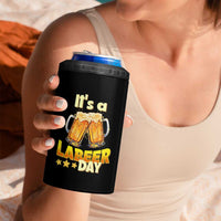 It Is A Labeer Day 4 in 1 Can Cooler Tumbler Beer Drinking Labor Day Party Gift