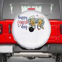 Happy Labeer Day Spare Tire Cover Funny Labor Day Beer Union Worker Humor