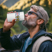 Happy Labeer Day 4 in 1 Can Cooler Tumbler Funny Labor Day Beer Union Worker Humor