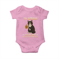 Funny I Am Retired You Are Not Have Fun At Work Tomorrow Baby Onesie Black Cat - Wonder Print Shop
