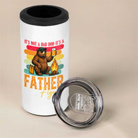 Funny Bear Dad 4 in 1 Can Cooler Tumbler It Is Not A Dad Bod It Is A Father Figure