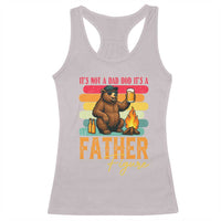 Funny Bear Dad Racerback Tank Top It Is Not A Dad Bod It Is A Father Figure - Wonder Print Shop