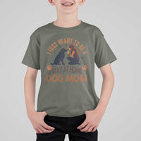 Cute Dog Lover T Shirt For Kid I Just Want To Be A Stay At Home Dog Mom - Wonder Print Shop