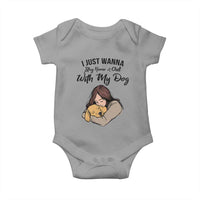 Funny Dog Lover Baby Onesie I Just Wanna Stay Home With My Dog - Wonder Print Shop