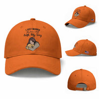 Funny Dog Lover Baseball Cap I Just Wanna Stay Home With My Dog