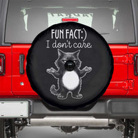 Funny Cat Lover Spare Tire Cover Fun Fact I Do Not Care Quote - Wonder Print Shop