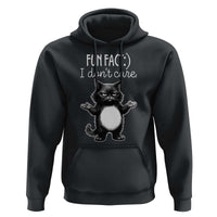 Funny Cat Lover Hoodie Fun Fact I Do Not Care Quote - Wonder Print Shop