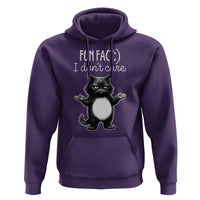Funny Cat Lover Hoodie Fun Fact I Do Not Care Quote - Wonder Print Shop