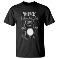 Funny Cat Lover T Shirt Fun Fact I Do Not Care Quote - Wonder Print Shop