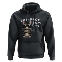 Fun Fact I Do Not Care Hoodie Grumpy Cat Lover - Wonder Print Shop