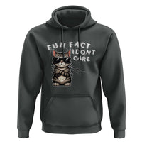 Fun Fact I Do Not Care Hoodie Grumpy Cat Lover - Wonder Print Shop