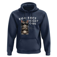 Fun Fact I Do Not Care Hoodie Grumpy Cat Lover - Wonder Print Shop