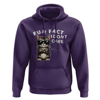 Fun Fact I Do Not Care Hoodie Grumpy Cat Lover - Wonder Print Shop