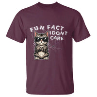 Fun Fact I Do Not Care T Shirt Grumpy Cat Lover - Wonder Print Shop