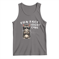 Fun Fact I Do Not Care Tank Top Grumpy Cat Lover - Wonder Print Shop