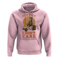 Fun Fact I Do Not Care Hoodie Funny Skeleton - Wonder Print Shop