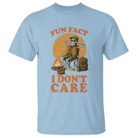 Fun Fact I Do Not Care T Shirt Funny Skeleton - Wonder Print Shop