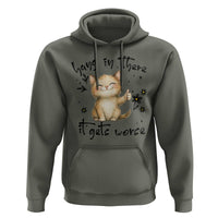 Hang In There It Gets Worse Hoodie Cat Lover - Wonder Print Shop
