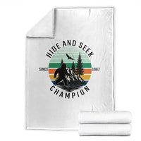Hide And Seek Champion Throw Blanket Bigfoot Lover Gift - Wonder Print Shop
