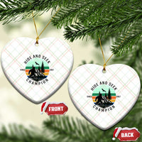 Hide And Seek Champion Ceramic Ornament Bigfoot Lover Gift - Wonder Print Shop