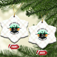 Hide And Seek Champion Ceramic Ornament Bigfoot Lover Gift - Wonder Print Shop