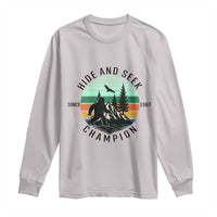 Hide And Seek Champion Long Sleeve Shirt Bigfoot Lover Gift - Wonder Print Shop
