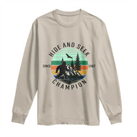 Hide And Seek Champion Long Sleeve Shirt Bigfoot Lover Gift - Wonder Print Shop