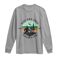 Hide And Seek Champion Long Sleeve Shirt Bigfoot Lover Gift - Wonder Print Shop