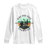 Hide And Seek Champion Long Sleeve Shirt Bigfoot Lover Gift - Wonder Print Shop