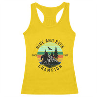 Hide And Seek Champion Racerback Tank Top Bigfoot Lover Gift - Wonder Print Shop