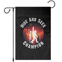 Hide And Seek Champion Garden Flag Funny Bigfoot And Alien Lover Gift - Wonder Print Shop