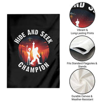 Hide And Seek Champion Garden Flag Funny Bigfoot And Alien Lover Gift - Wonder Print Shop