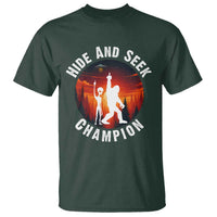 Hide And Seek Champion T Shirt Funny Bigfoot And Alien Lover Gift - Wonder Print Shop