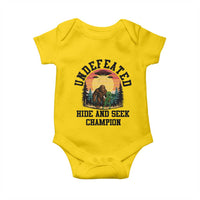 Funny Bigfoot And Alien Gift Baby Onesie Undefeated Hide And Seek Champion - Wonder Print Shop