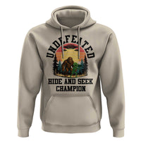 Funny Bigfoot And Alien Gift Hoodie Undefeated Hide And Seek Champion - Wonder Print Shop
