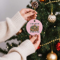 Funny Bigfoot Gift Ceramic Ornament A Guy Like Me Is Hard To Find - Wonder Print Shop
