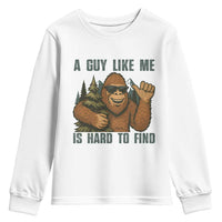 Funny Bigfoot Gift Youth Sweatshirt A Guy Like Me Is Hard To Find - Wonder Print Shop