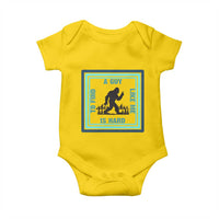 Bigfoot Lover Gift Baby Onesie A Guy Like Me Is Hard To Find - Wonder Print Shop