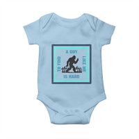 Bigfoot Lover Gift Baby Onesie A Guy Like Me Is Hard To Find - Wonder Print Shop
